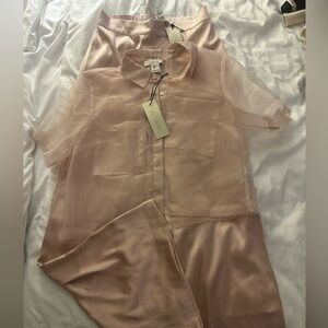 Rachel Zoe Pale Pink Two Piece Set NWT